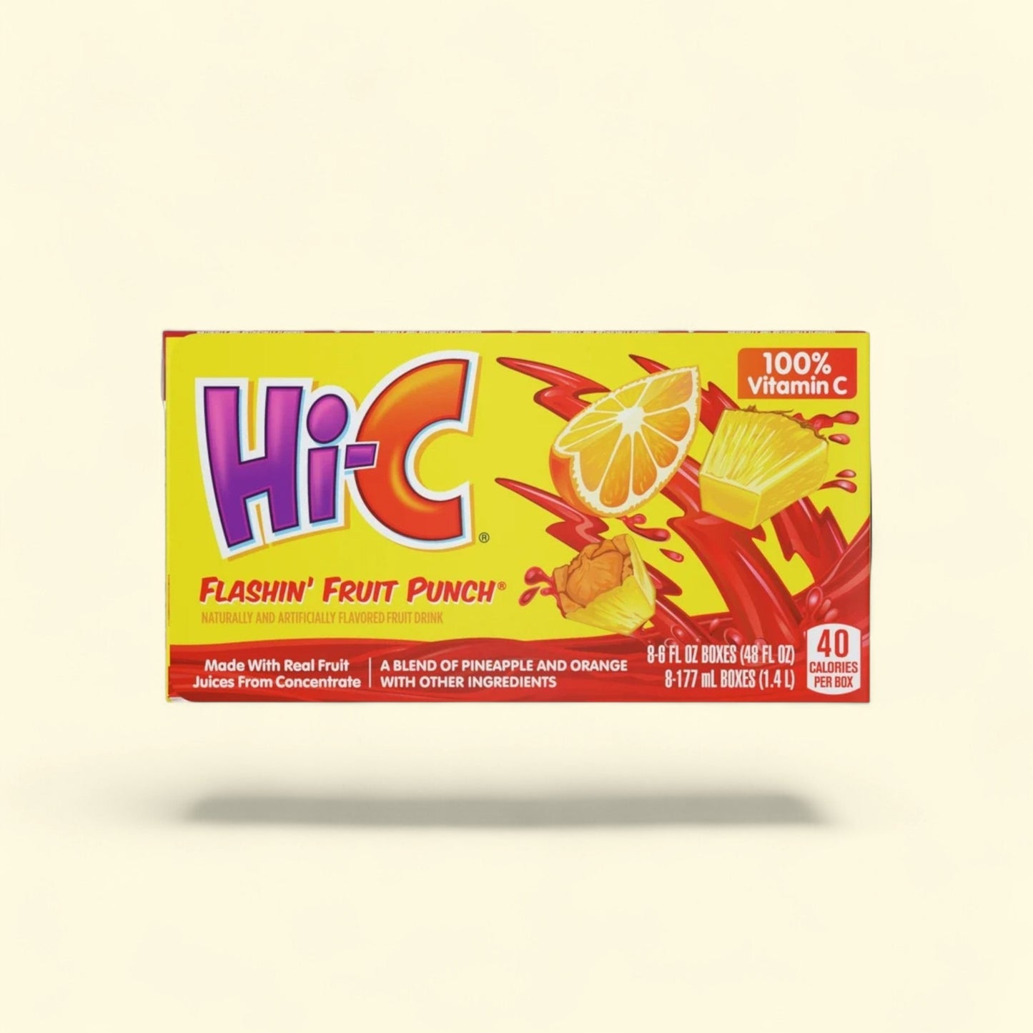 Hi-C Torrential Tropical Punch Juice Boxes, 6 fl oz 6 pack — authentic US product shipped worldwide by Treatspree
