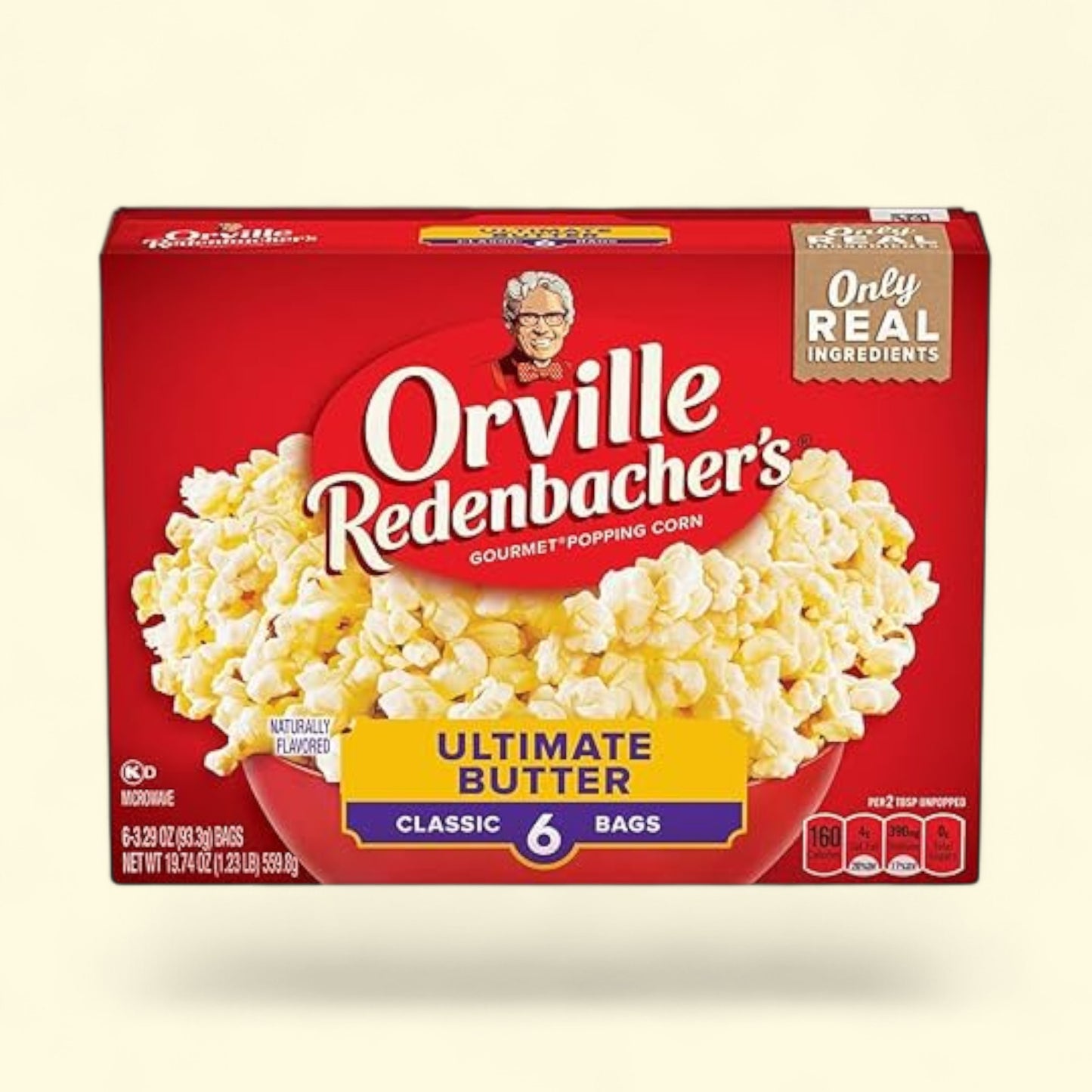 Orville Redenbacher's Ultimate Butter Popcorn, 3.29 oz., 6-Count
