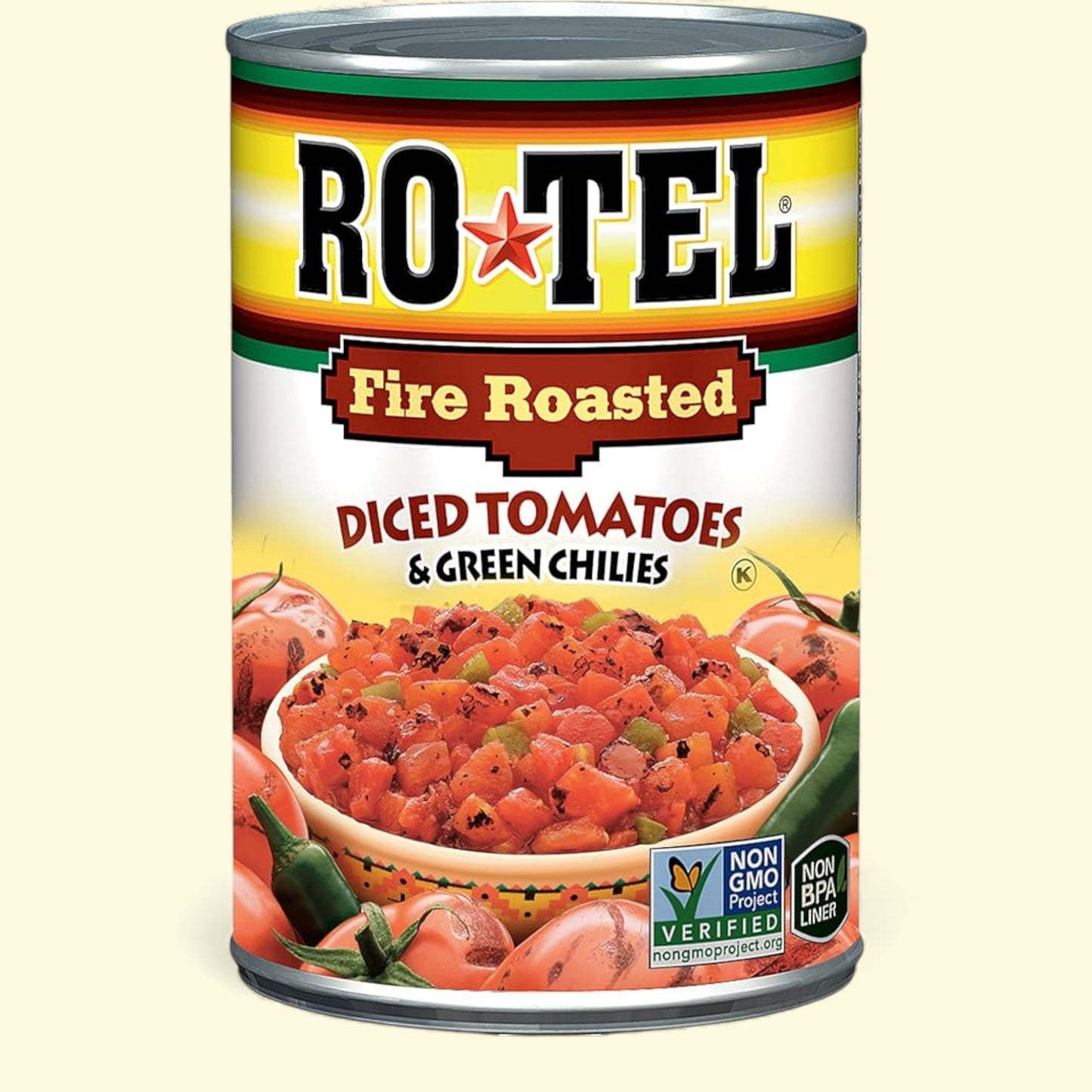 Rotel fire roasted diced tomatoes and green chilies
