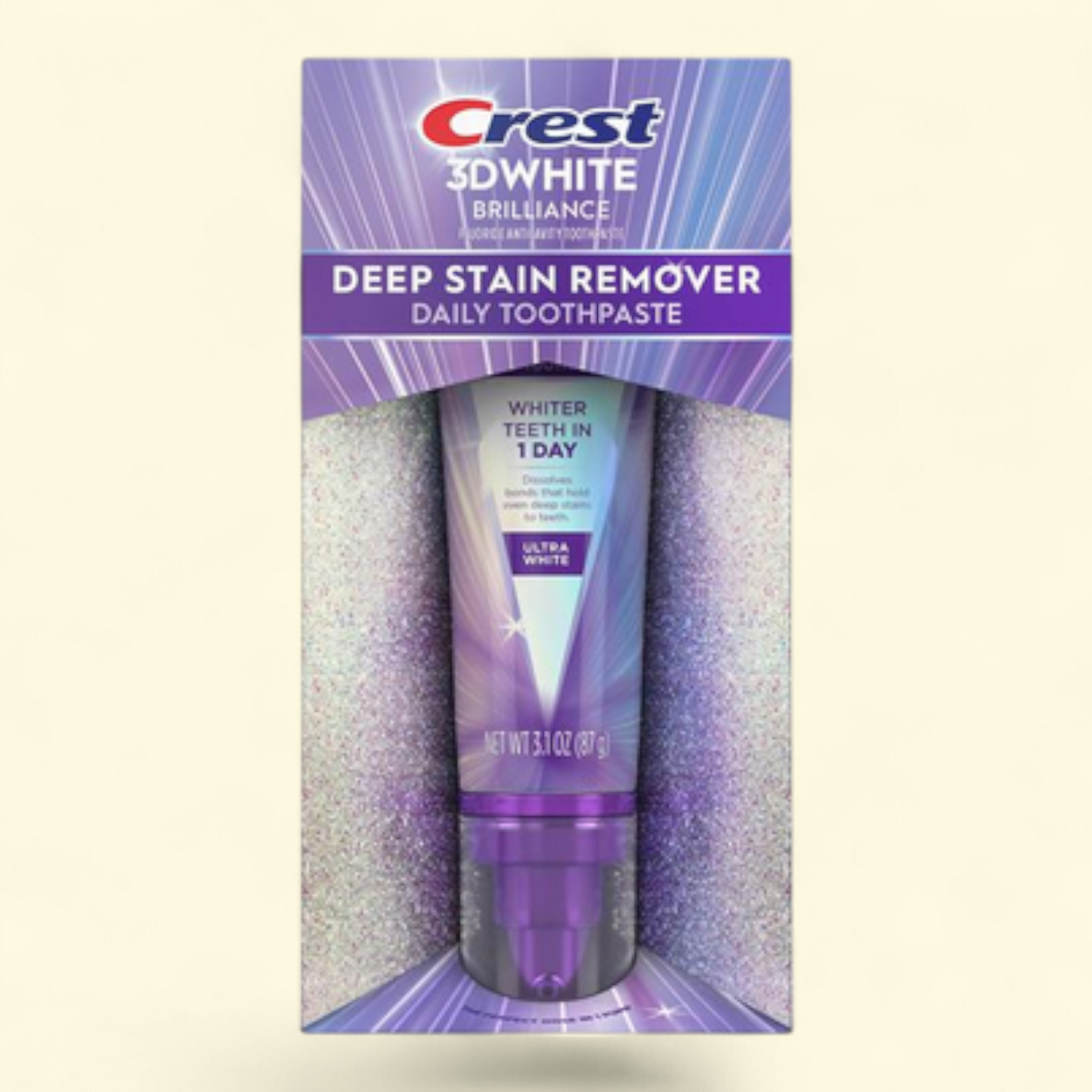 Crest 3DWhite Brilliance Deep Stain Remover Toothpaste, 2.1oz