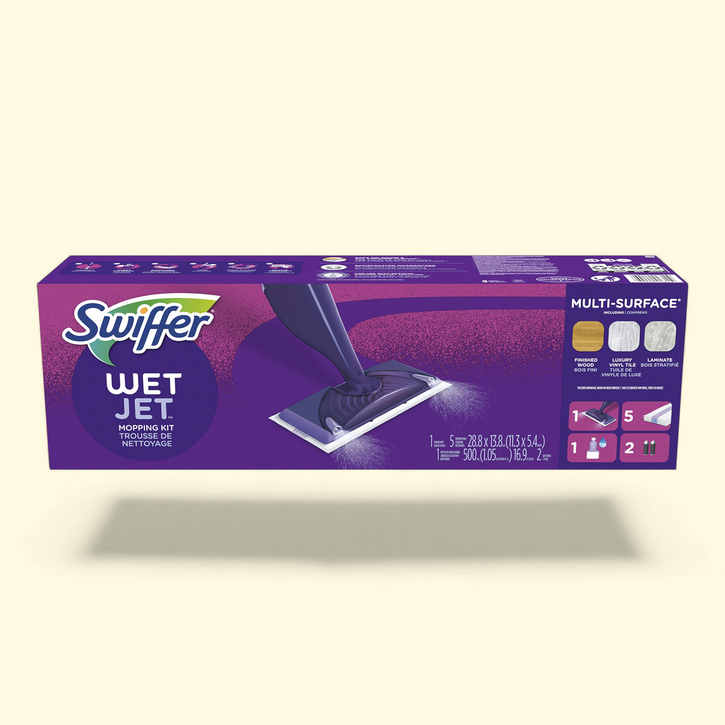Swiffer Wet Jet Mop, Floor Cleaner, Fresh Scent, Cleaning Set, 1 count