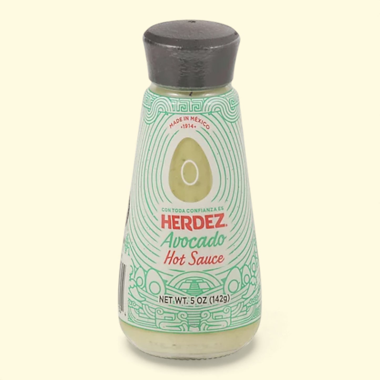 Herdez Avocado Hot Sauce bottle