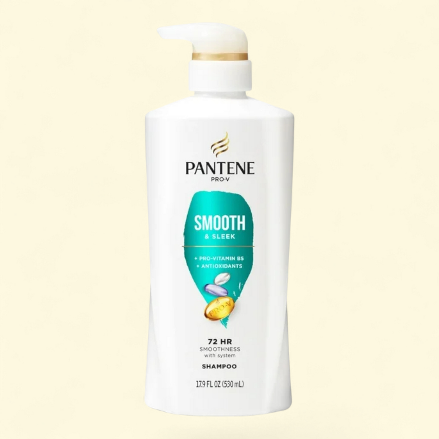 Pantene Pro-V Smooth and Sleek Shampoo, 17.9 fl oz