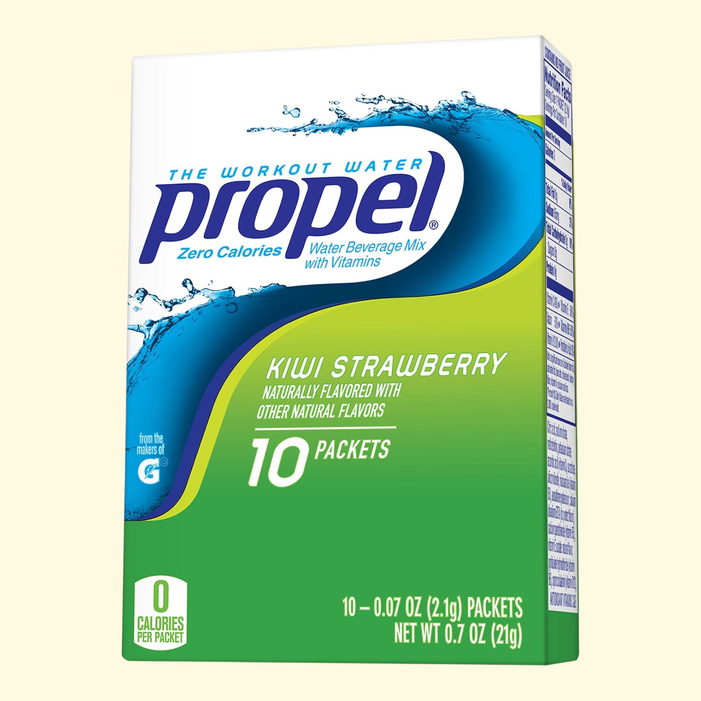 Propel Kiwi Strawberry Sports Drink Mix, 10ct/0.08oz — authentic US product shipped worldwide by Treatspree