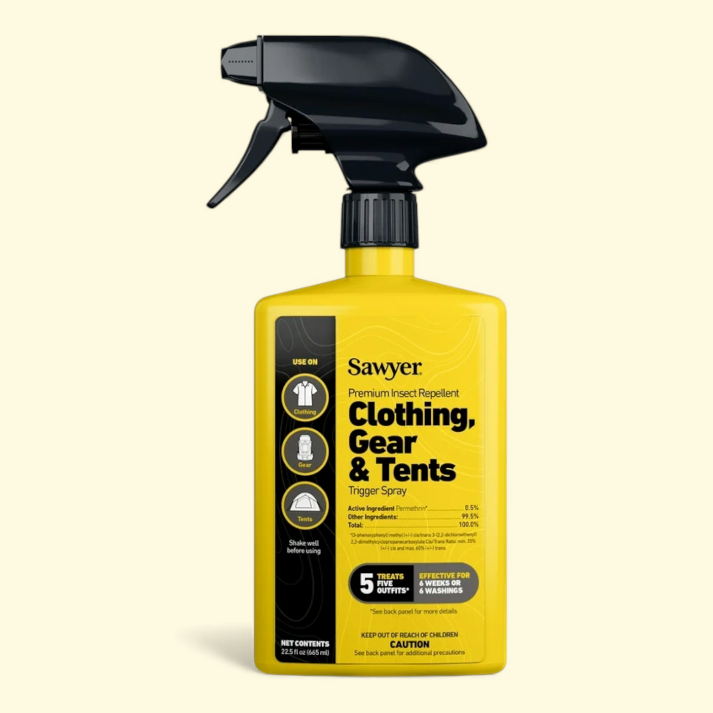 Sawyer Products - Spray insectifuge à la perméthrine pour vêtements et équipement, 22,5 oz