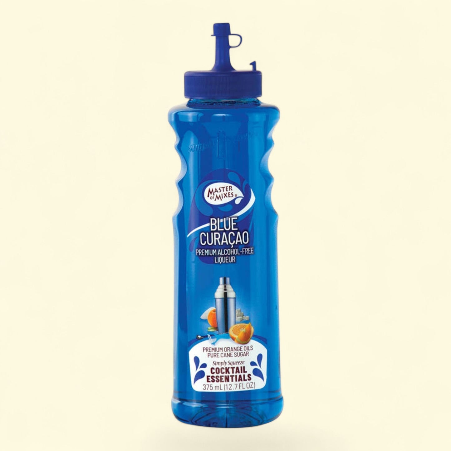 Master of Mixes Blue Curacao, Alcohol-Free, 1L — authentic US product shipped worldwide by Treatspree