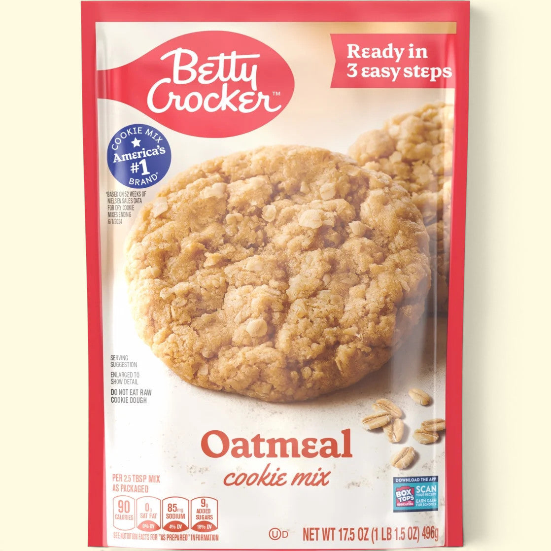 Betty Crocker Oatmeal Cookies Baking Mix, 17.5 oz — authentic US product shipped worldwide by Treatspree