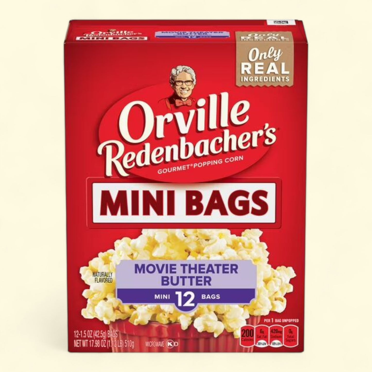 Orville Redenbacher's Movie Theater Butter Popcorn, 1.5 oz., 12-Count — authentic US product shipped worldwide by Treatspree