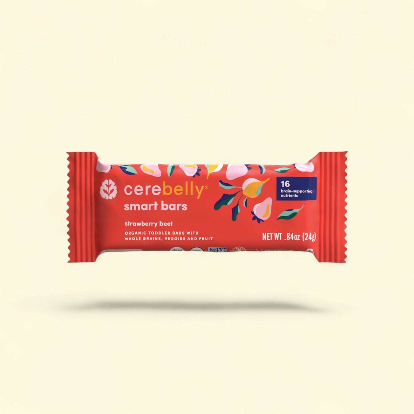 Cerebelly Organic Smart Bar, Strawberry Beet, 5 Count — authentic US product shipped worldwide by Treatspree