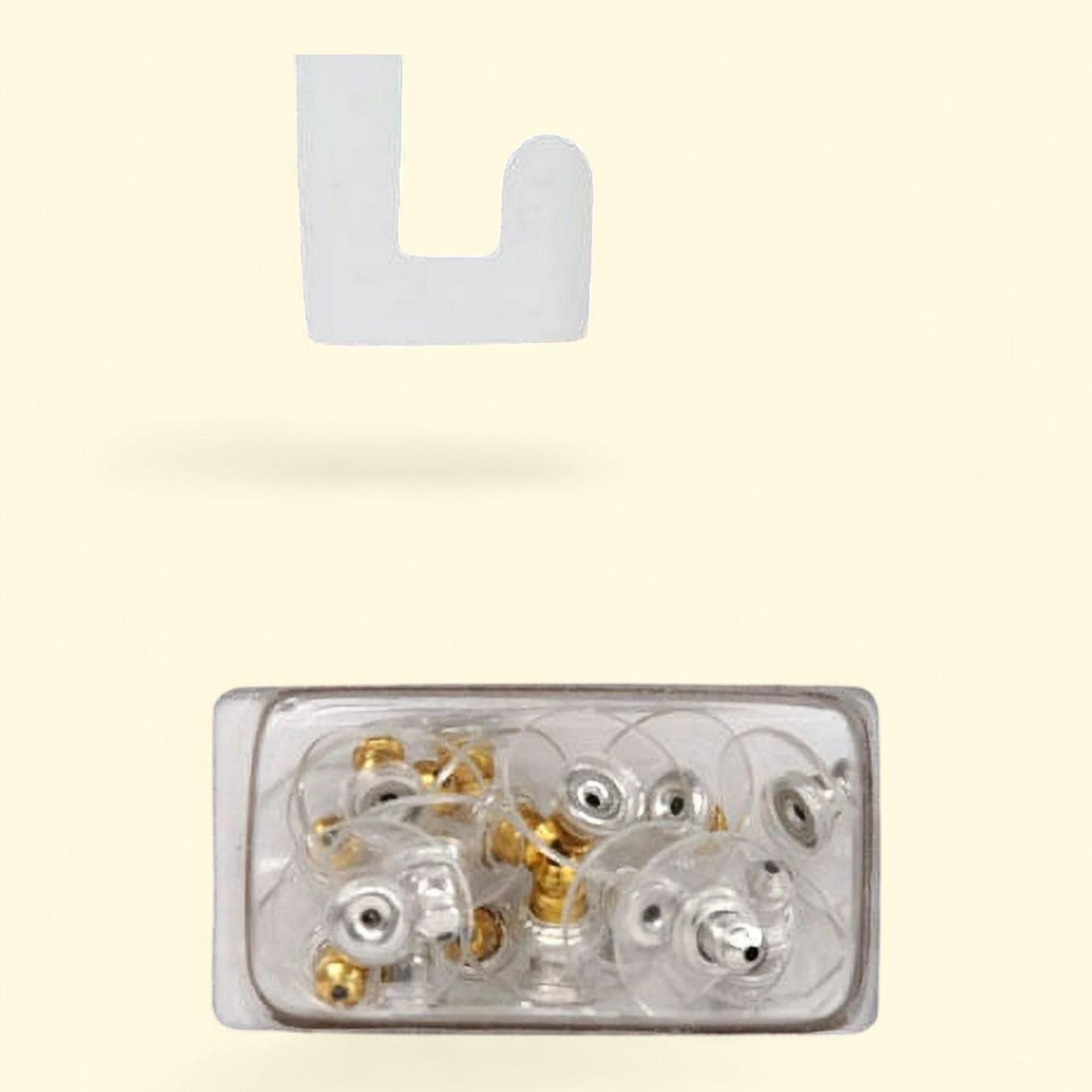 Brand: Generic Product: Clutch Disc Earring Backs, 20 pcs Gold and Silver Tone