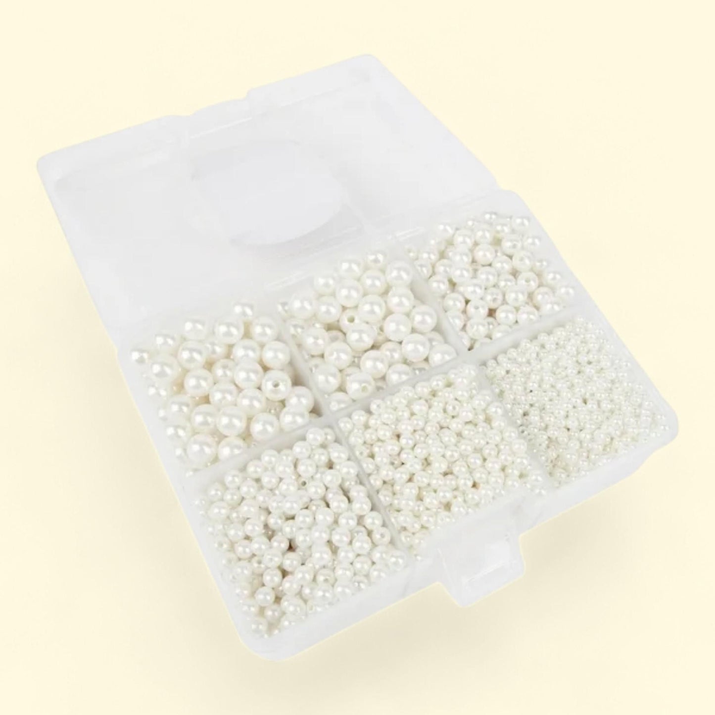 Cousin DIY White Faux Pearl Mix, 615 pcs