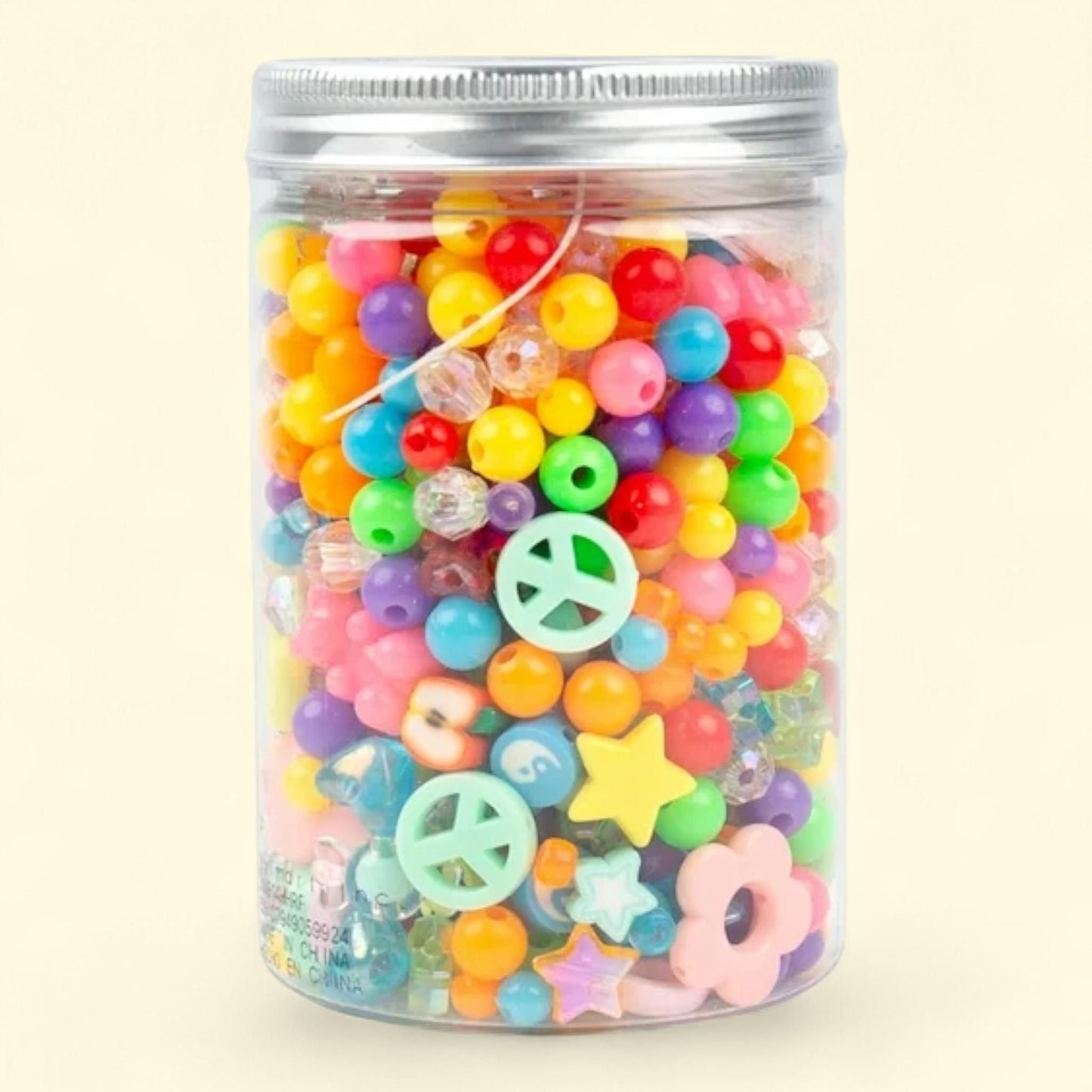 Hello Hobby Fashion Bead Jar, Retro Rainbow, 1.5 oz