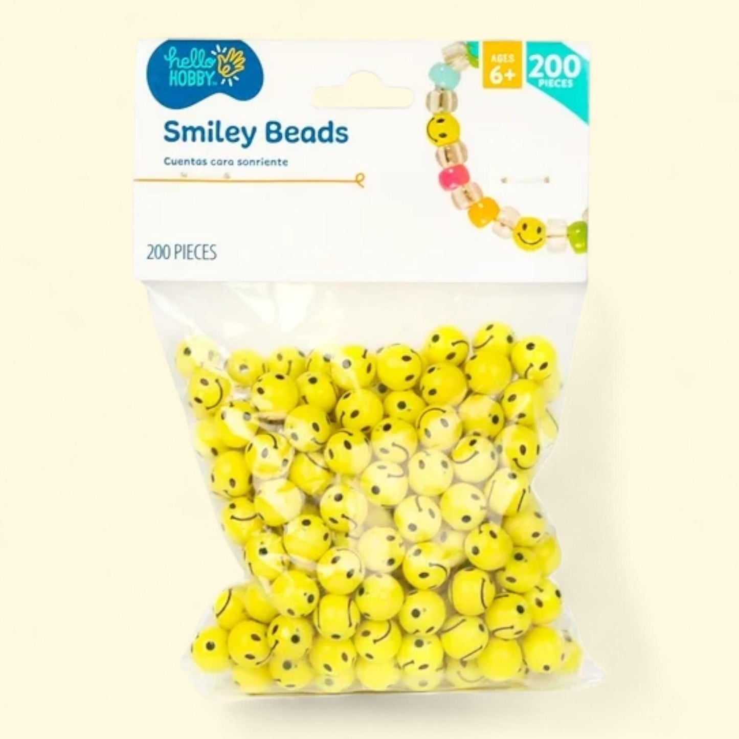 Hello Hobby Smiley Beads, 1 ct