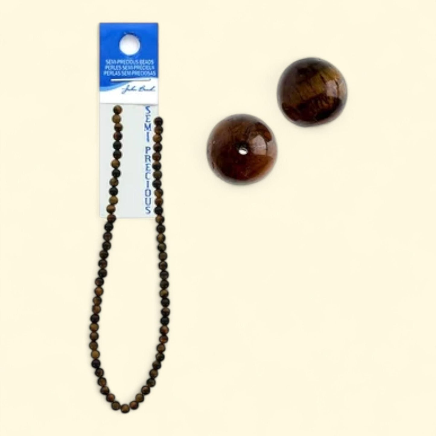 John Bead Tiger Eye Nat 6mm Round, 16", 1 ct — authentic US product shipped worldwide by Treatspree