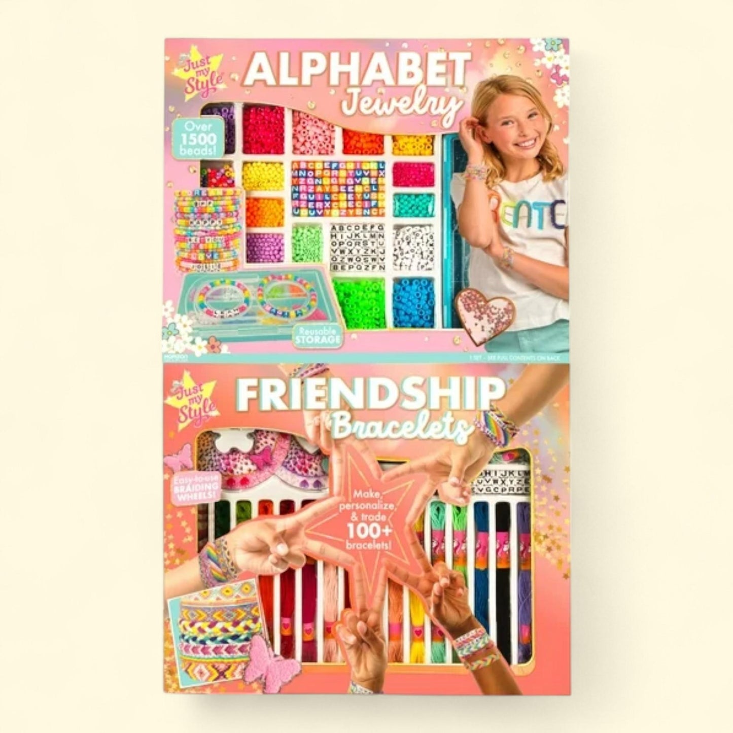 Just My Style Alphabet Jewelry & Friendship Bracelets, 2-in-1, 1 ct — authentic US product shipped worldwide by Treatspree