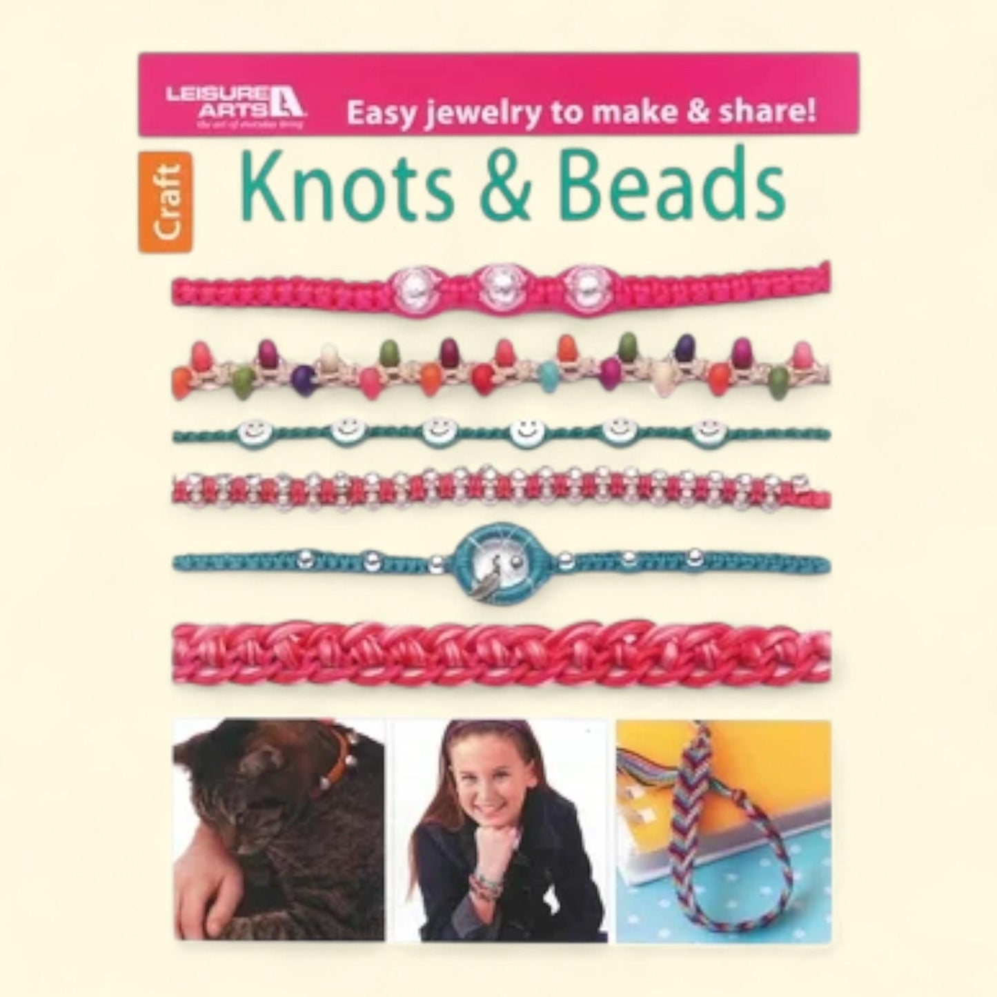 Leisure Arts Knots and Beads Jewelry Book, 1 ct — authentic US product shipped worldwide by Treatspree