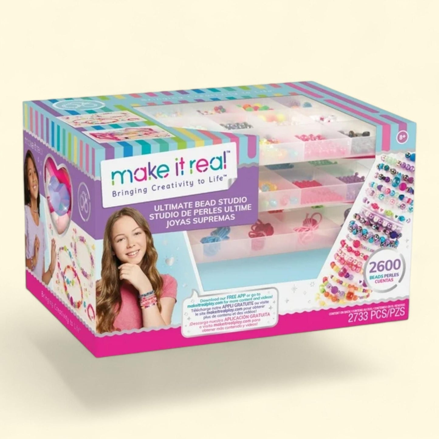 Make It Real: Ultimate Bead Studio, 2600 pcs — authentic US product shipped worldwide by Treatspree