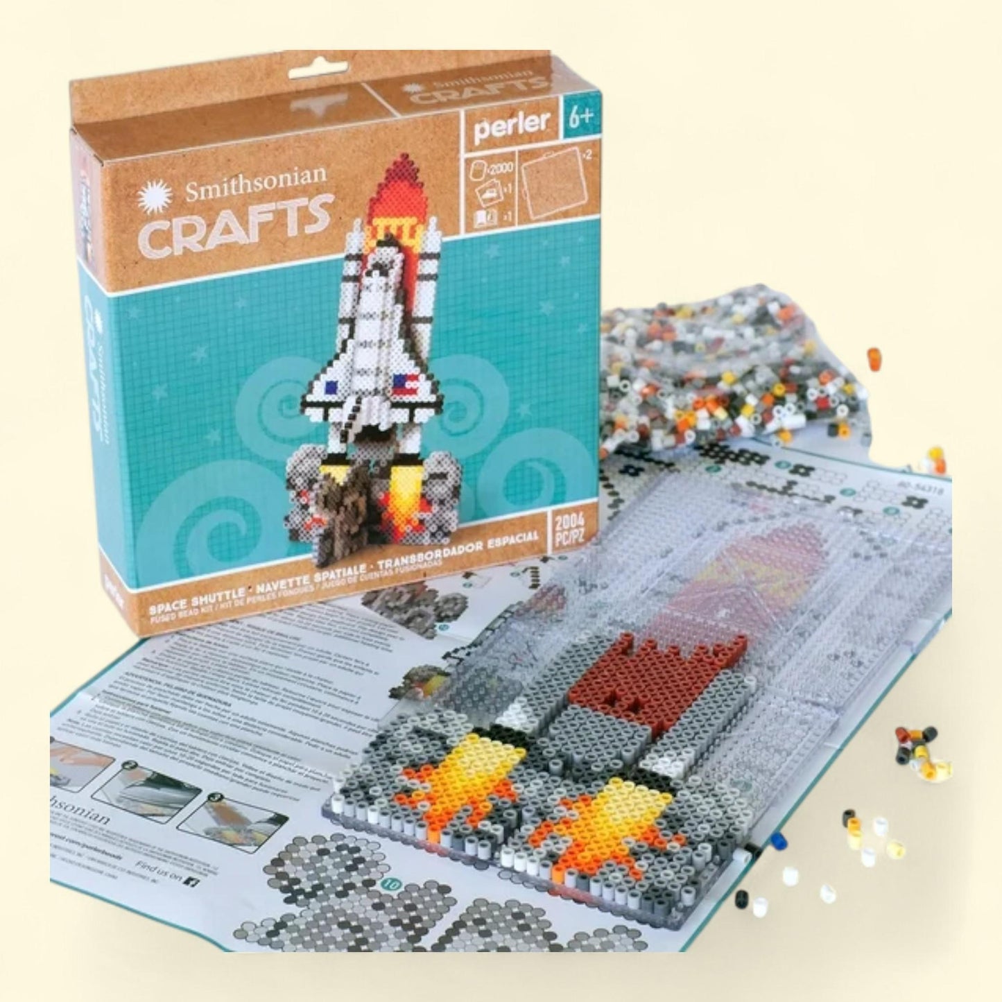 Perler Space Shuttle Fuse Bead Kit, 2002 pcs — authentic US product shipped worldwide by Treatspree