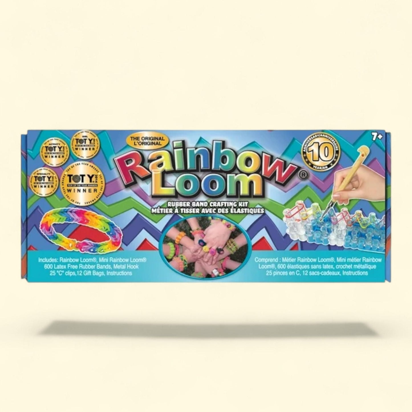Rainbow Loom Rubber Band Crafting Kit, 600 pcs — authentic US product shipped worldwide by Treatspree