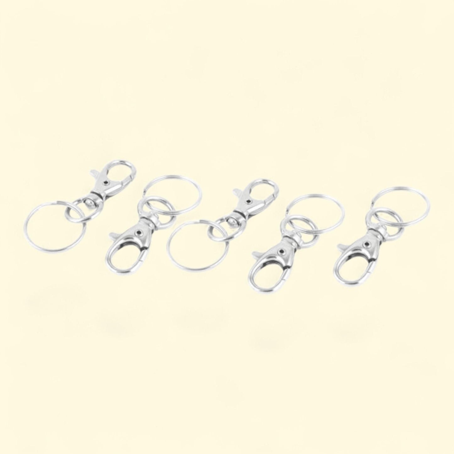 Unique Bargains Metal Snap Hooks Lobster Clasps Swivel Trigger Clips, 5 pcs