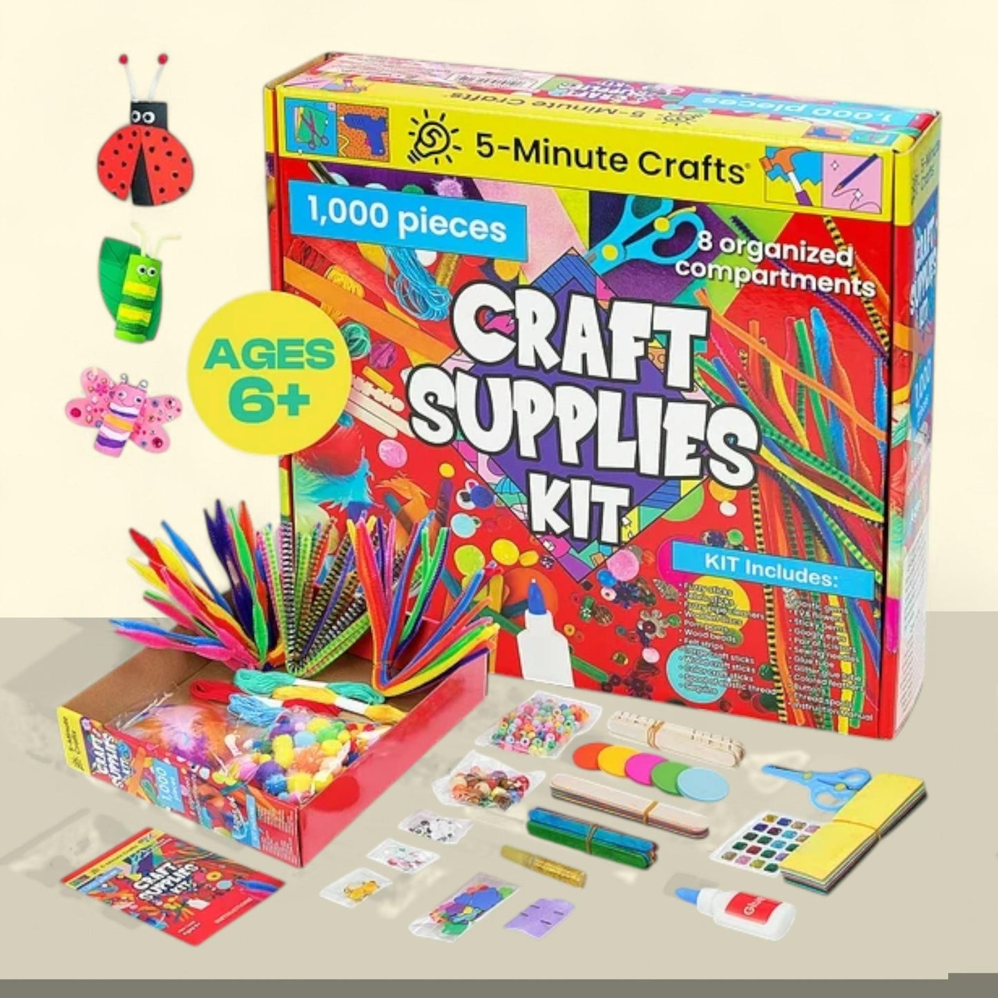 Fournitures pour loisirs créatifs « 5-Minute Crafts », 1 000 pièces