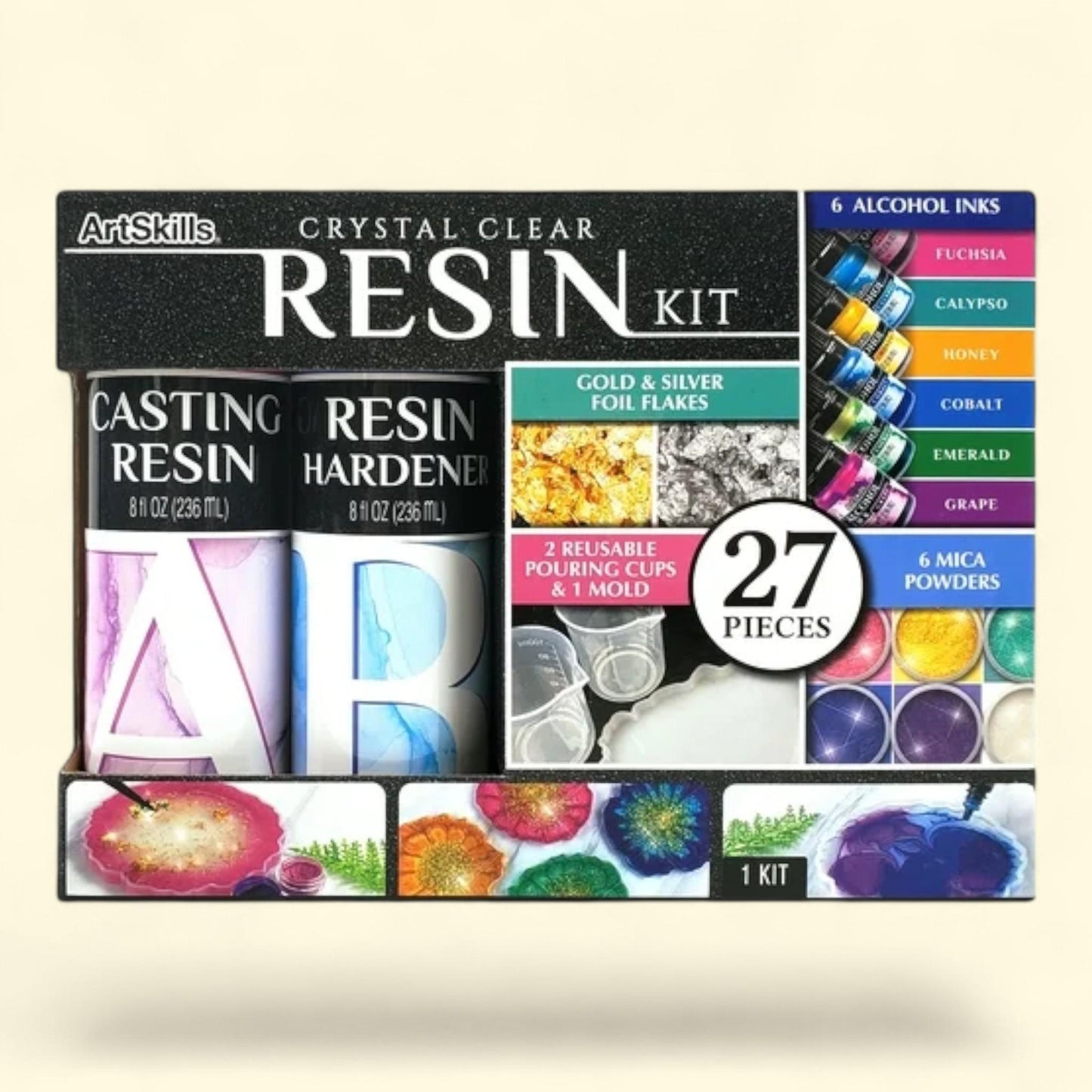 ArtSkills Resin Kit, DIY, Unisex Teen and Adult Beginners, ,1 ct