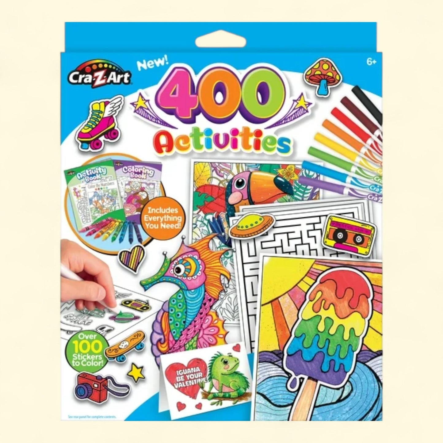 Cra-Z-Art 400 Activities, Multifunctional Set, Multicolor, Ages 6+ — authentic US product shipped worldwide by Treatspree