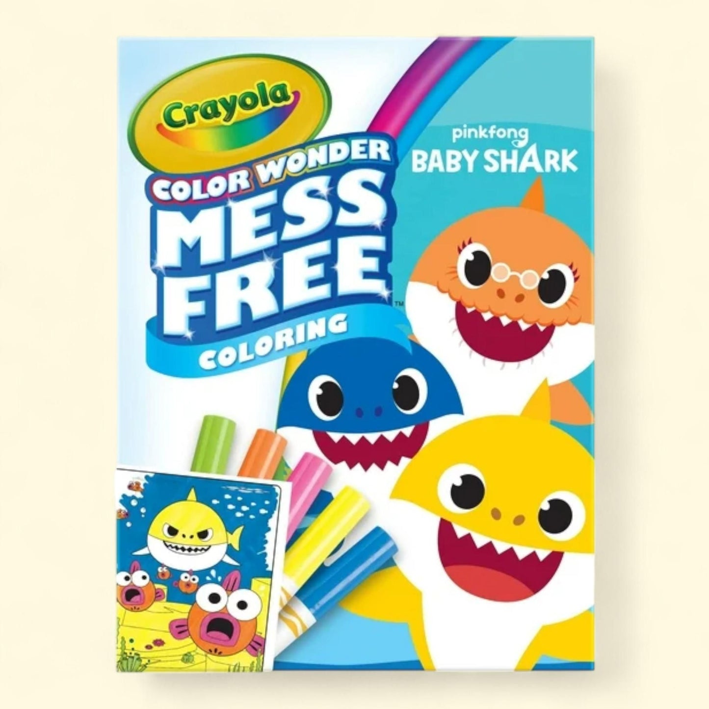 Crayola Color Wonder Baby Shark Coloring Set, 23 Pcs — authentic US product shipped worldwide by Treatspree