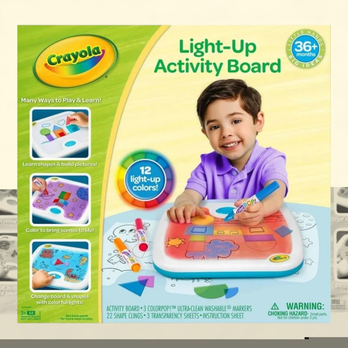 Crayola Light Up Activity Board, 1 ct — authentic US product shipped worldwide by Treatspree