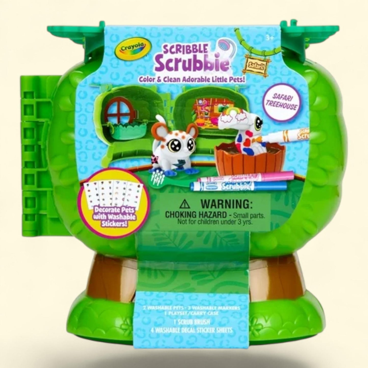 Crayola Scribble Scrubbie Pets Safari Treehouse Toy Set, Coloring ... — authentic US product shipped worldwide by Treatspree