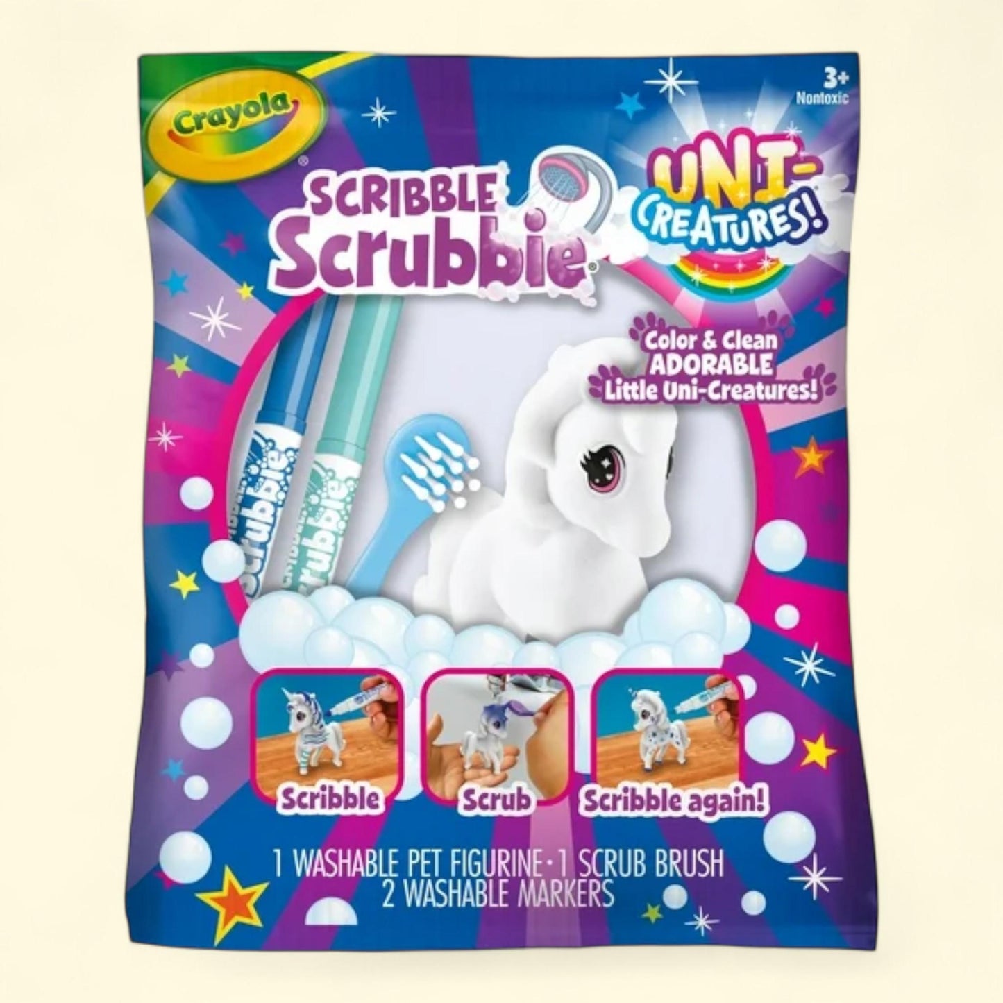 Crayola Scribble Scrubbie Pets, Uni-Creature 1 Count