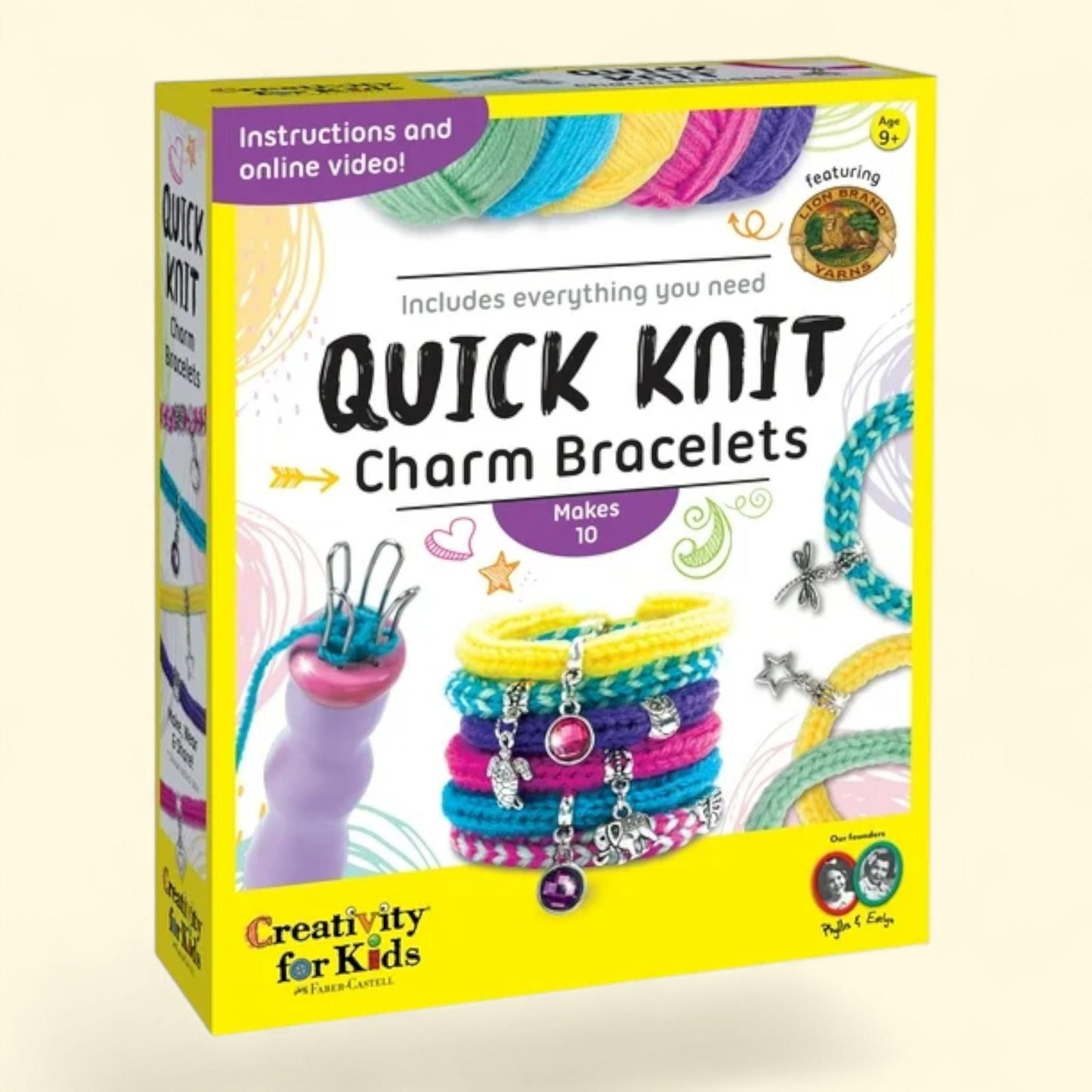 Creativity for Kids Quick Knit Charm Bracelets, 12 Pieces — authentic US product shipped worldwide by Treatspree