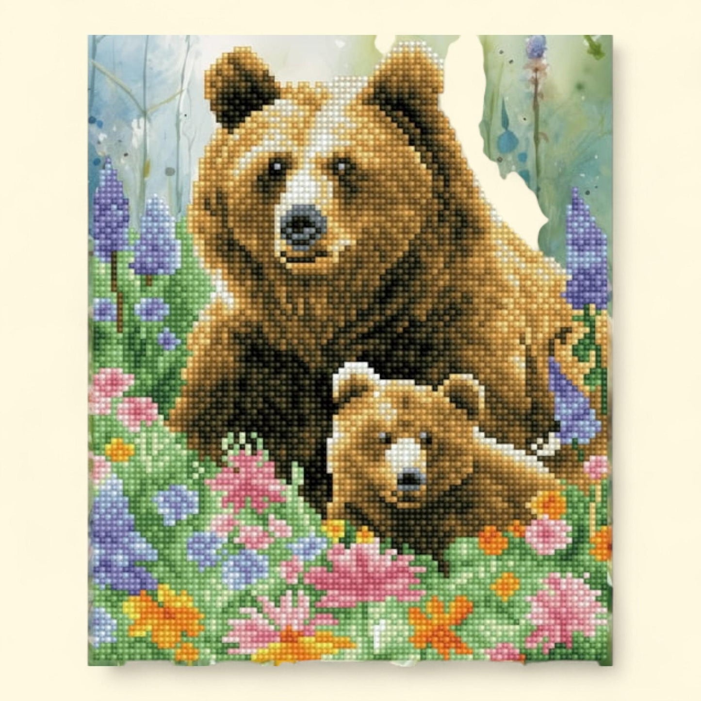 DIAMOND DOTZ Mother and Cub Diamond Painting Kit, Special Edition 1 ct