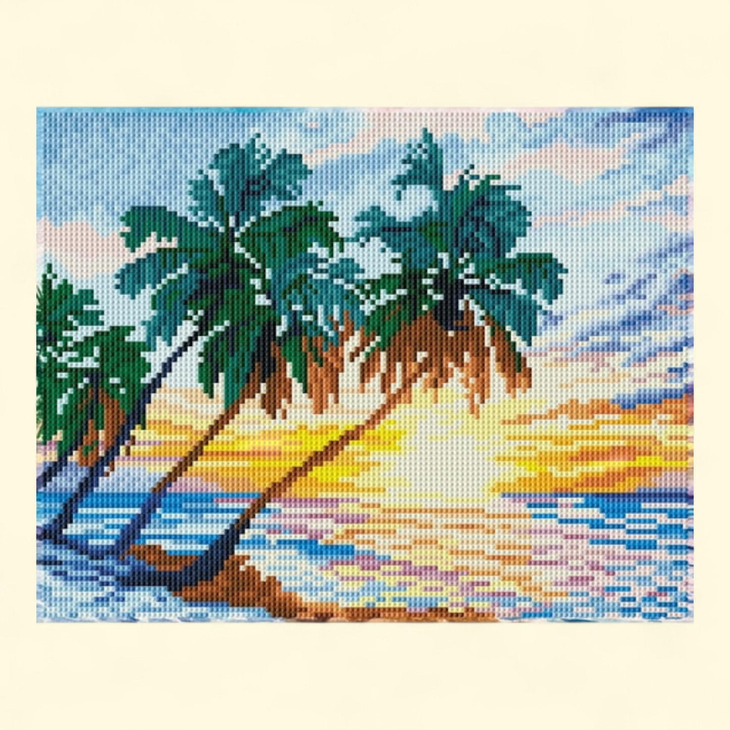 DIAMOND DOTZ Tropical Sunset Diamond Painting Kit, Special Edition 1 ct