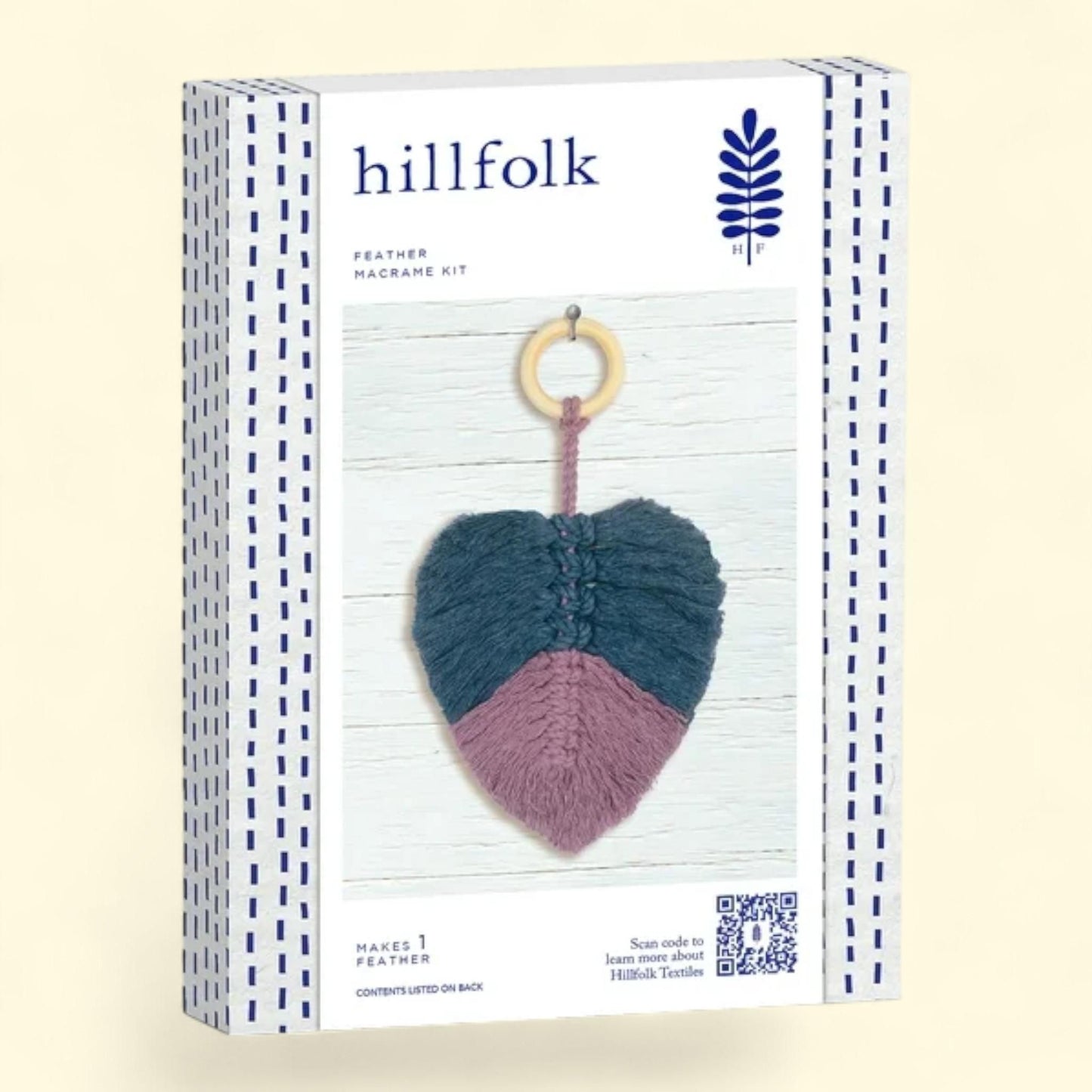 Hillfolk Macrame Feather Kit, Makes One Feather, 1 ct — authentic US product shipped worldwide by Treatspree