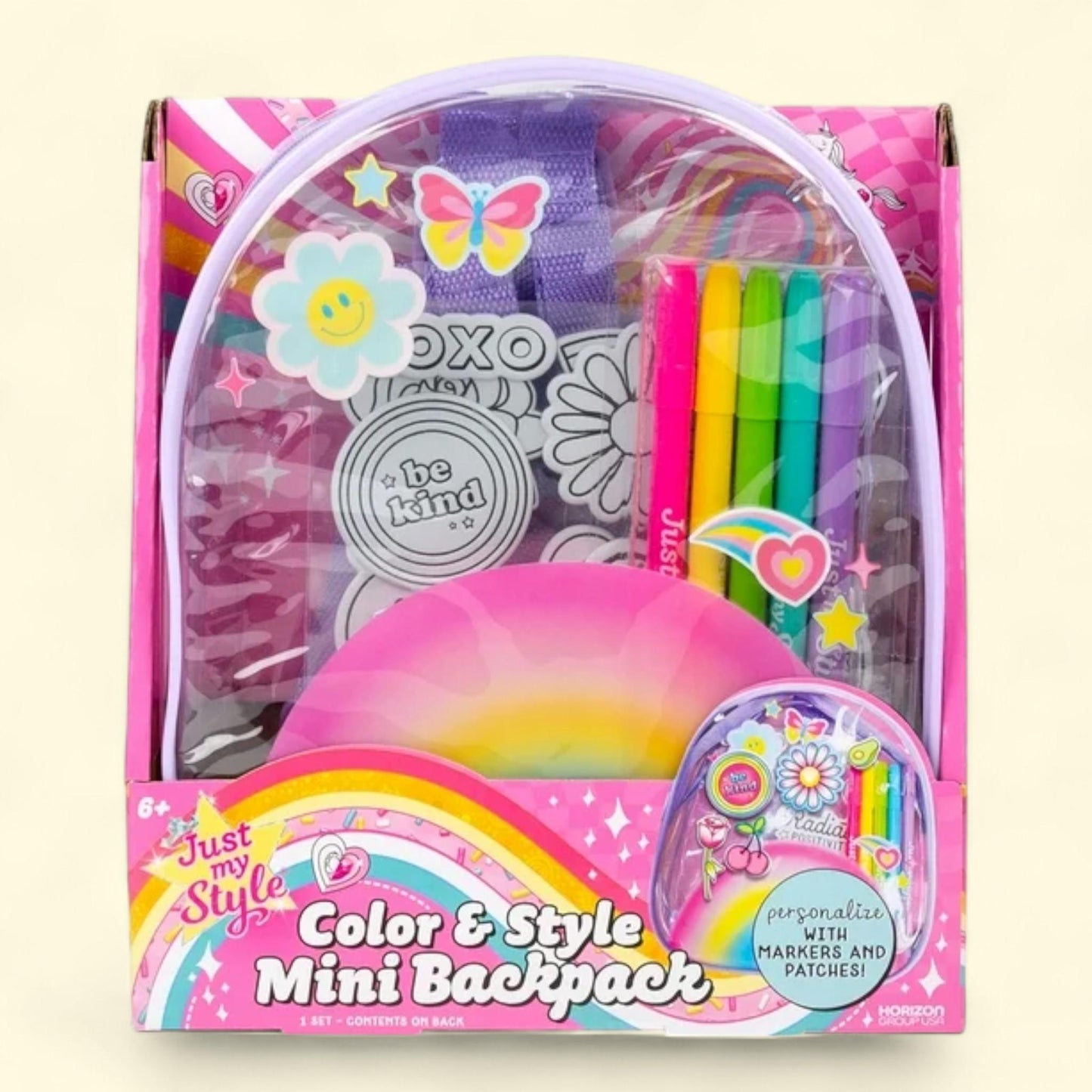 Just My Style Color & Style Mini Backpack, 1ct