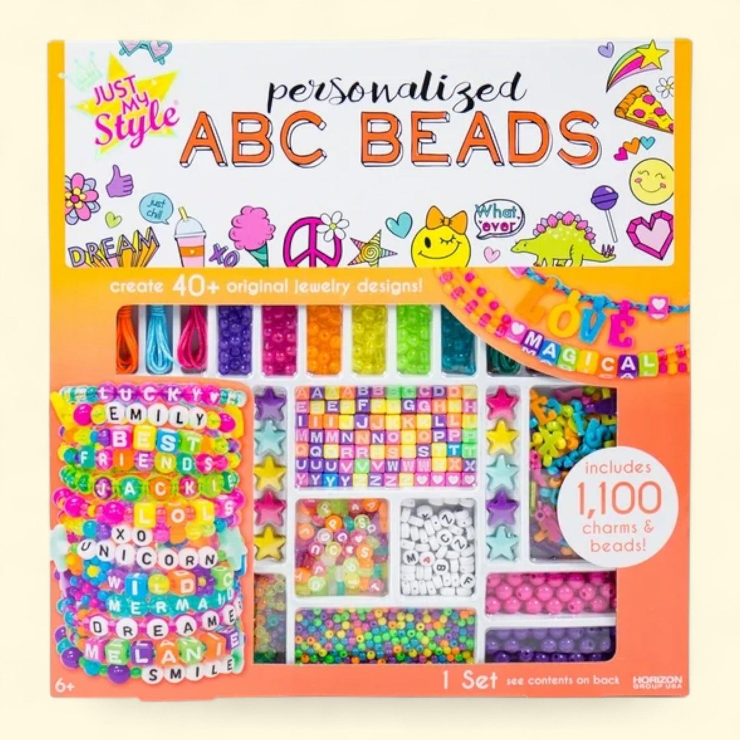 Just My Style Personalized ABC Beads, 1000+ Beads