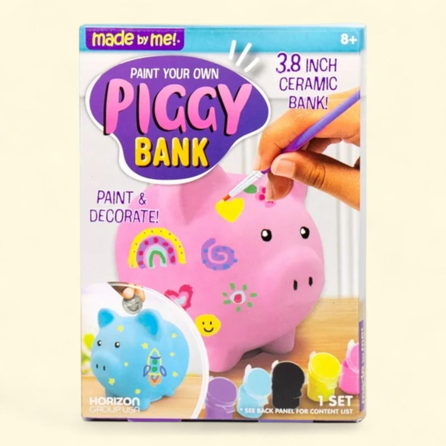 Made By Me Paint Your Own Piggy Bank, 1 ct