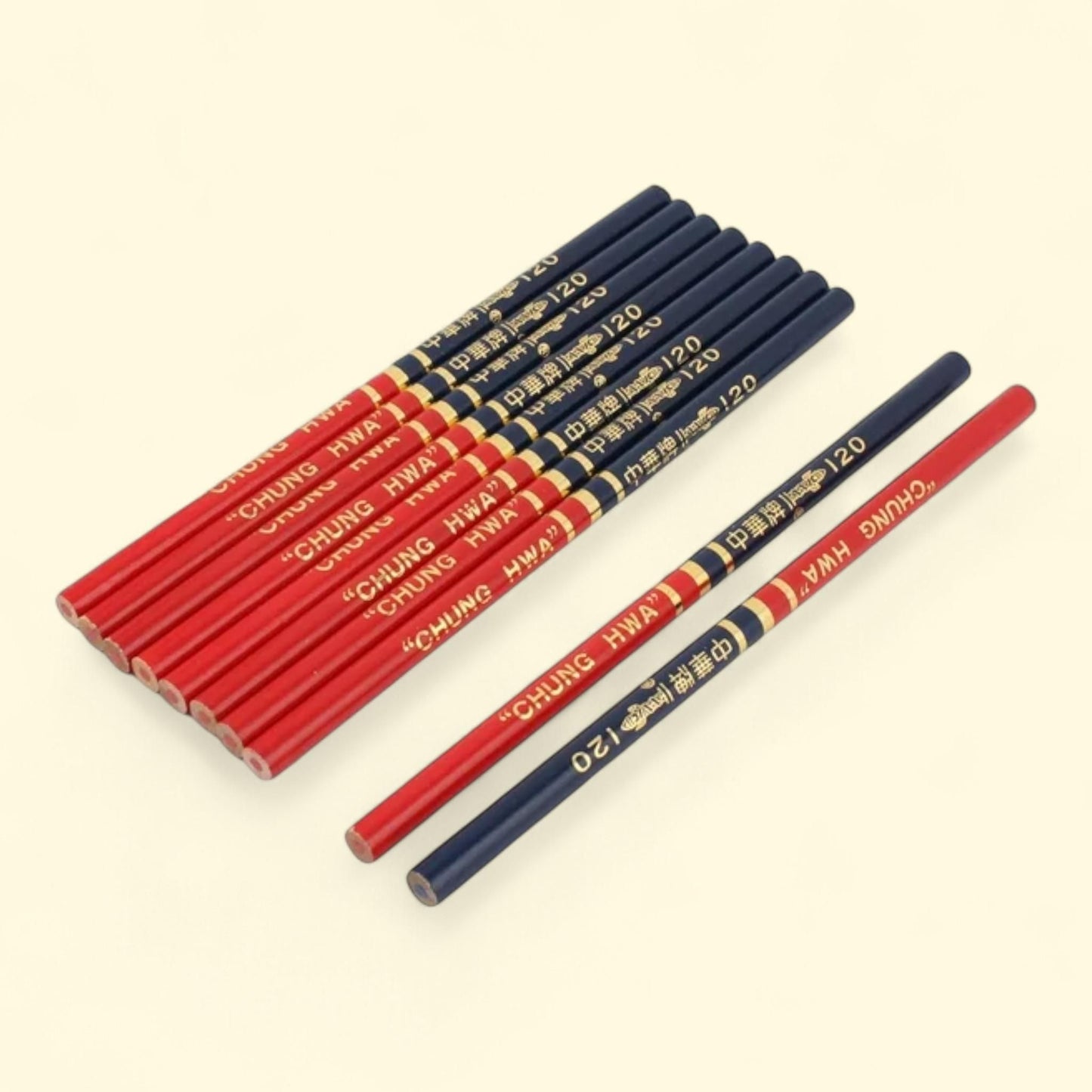 Unique Bargains Red and Blue Pencils, 10 Pieces