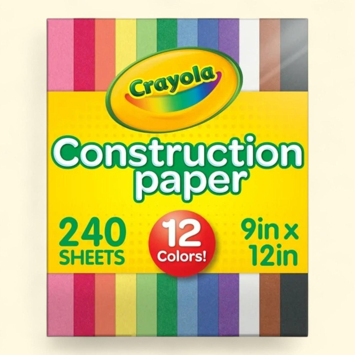 Crayola Construction Paper, 240 Pgs, 10 Colors