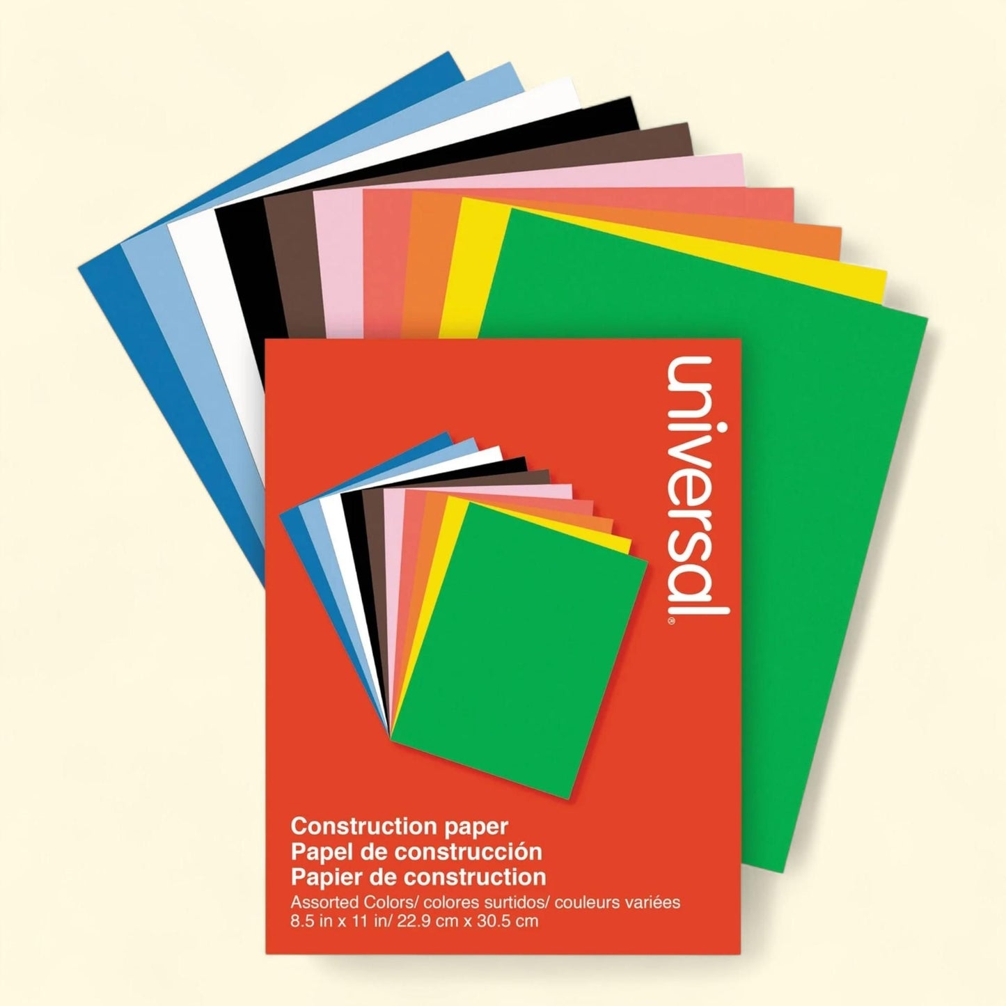 Universal Construction Paper 9" x 12" 200 Sheets/Ream 76 lb 20900 — authentic US product shipped worldwide by Treatspree