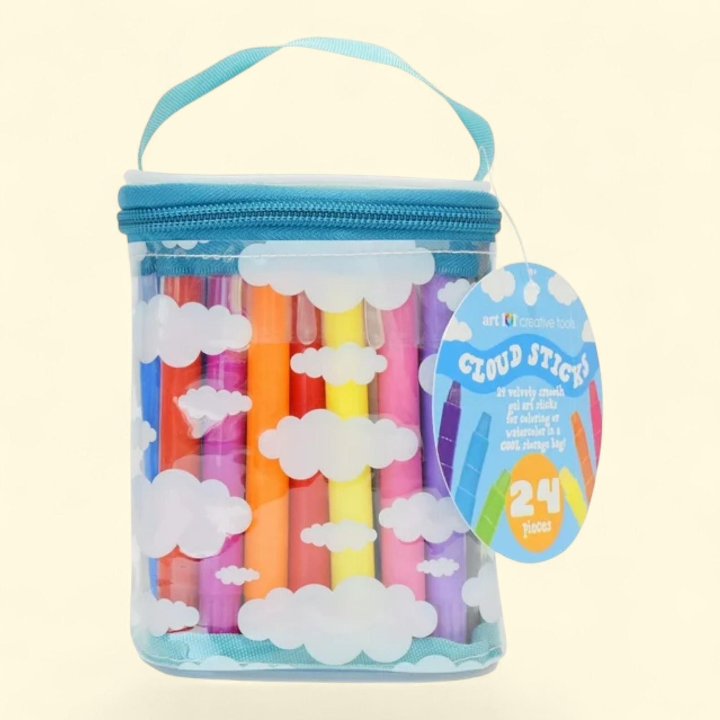 Art 101 Gel Coloring Cloud Sticks, 24 Pieces