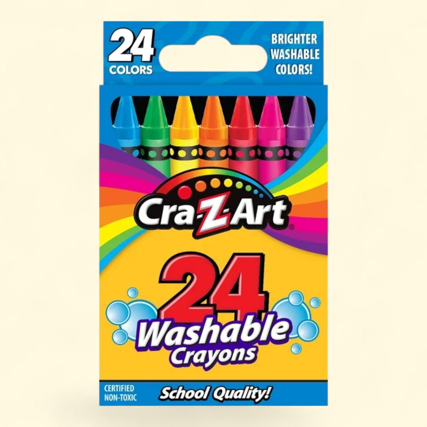 Cra-Z-Art Washable Crayons, 24 Count