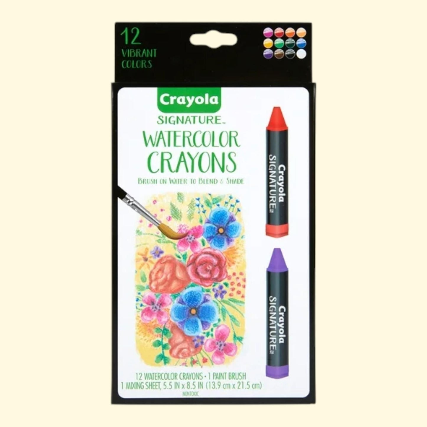 Crayola Watercolor Crayon Sticks Paint Set, 12 Ct — authentic US product shipped worldwide by Treatspree