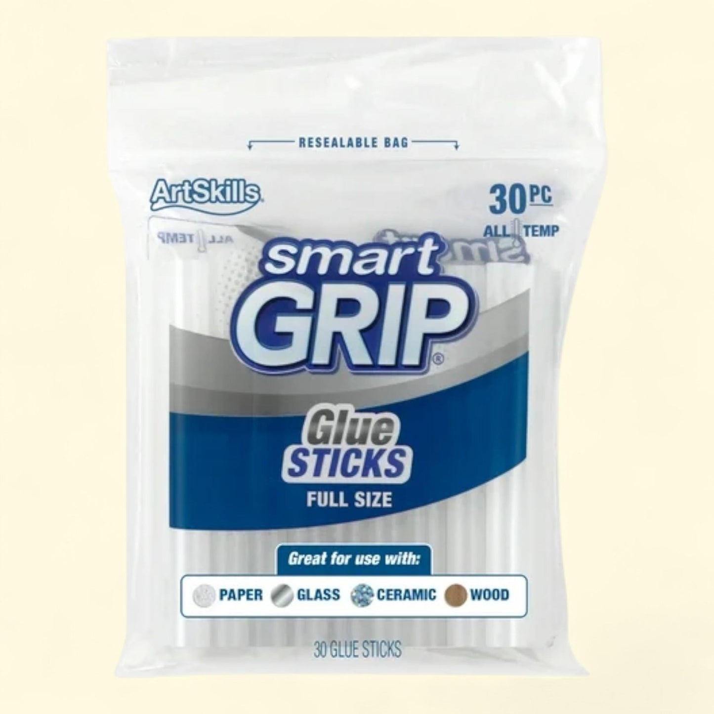 ArtSkills Hot Glue Sticks, 30-Pack, Full Size