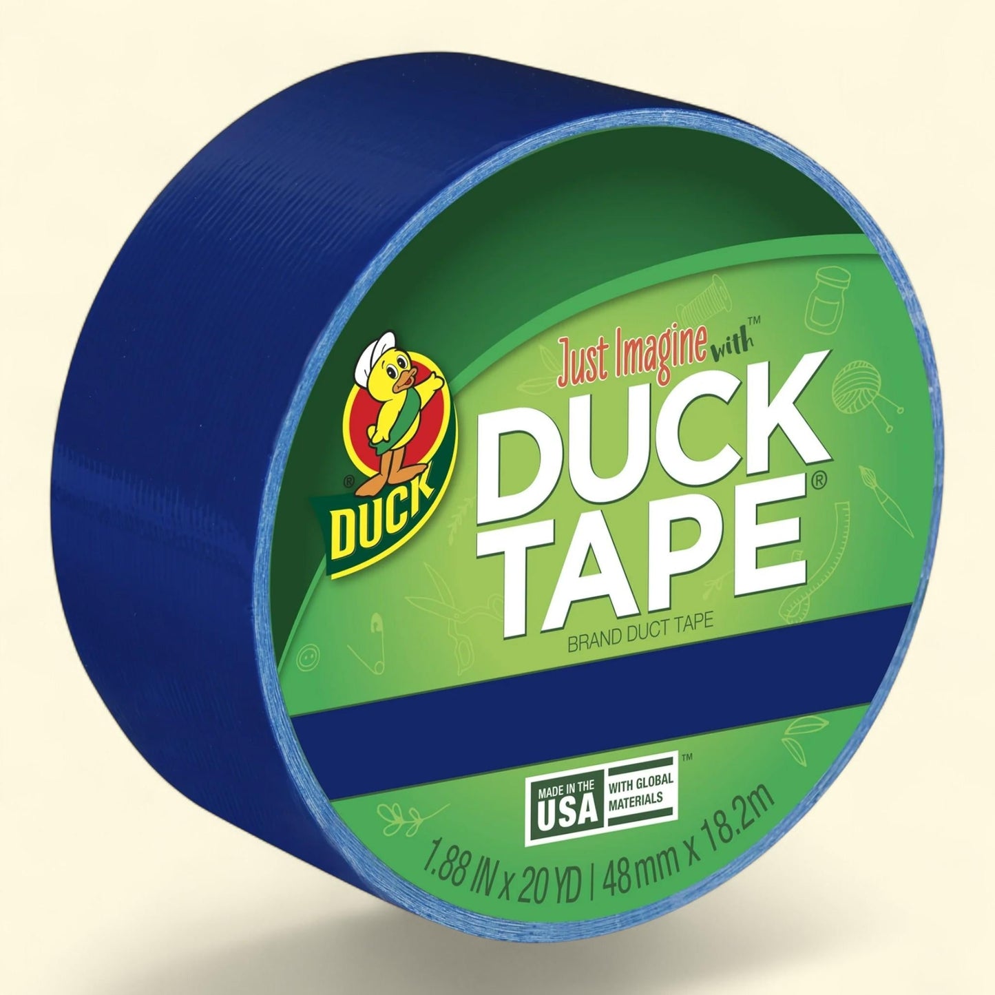 Duck Brand Duct Tape, 1.88 in. x 20 yd., Navy Blue