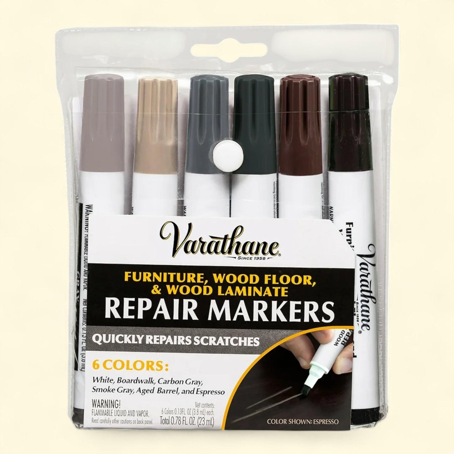 Varathane Furniture Wood Floor and Wood Laminate Markers, 6 Colors,... — authentic US product shipped worldwide by Treatspree
