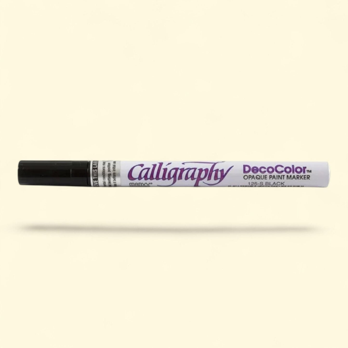 Marvy Uchida Calligraphy Opaque Paint Marker, Black, 1 Pack — authentic US product shipped worldwide by Treatspree