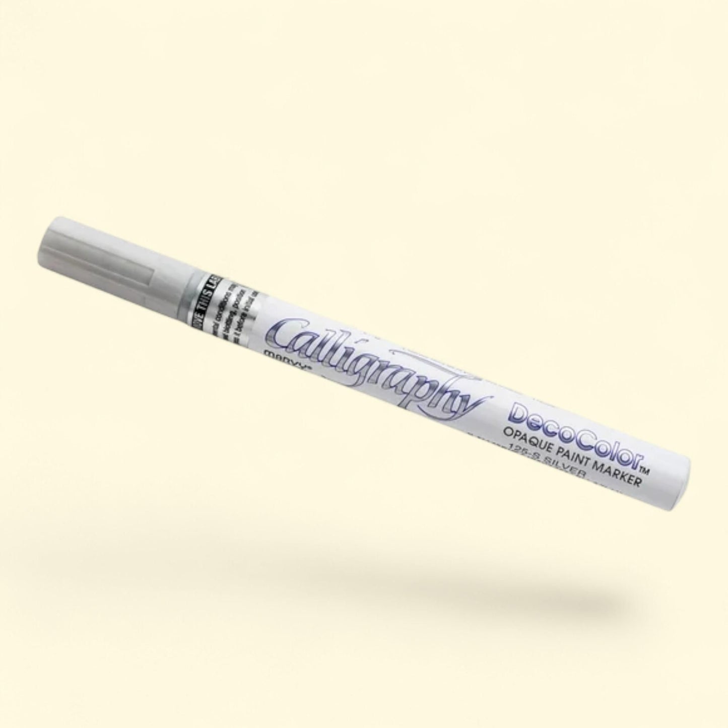 Marvy Uchida Calligraphy Paint Marker, Silver, 1/Pack — authentic US product shipped worldwide by Treatspree