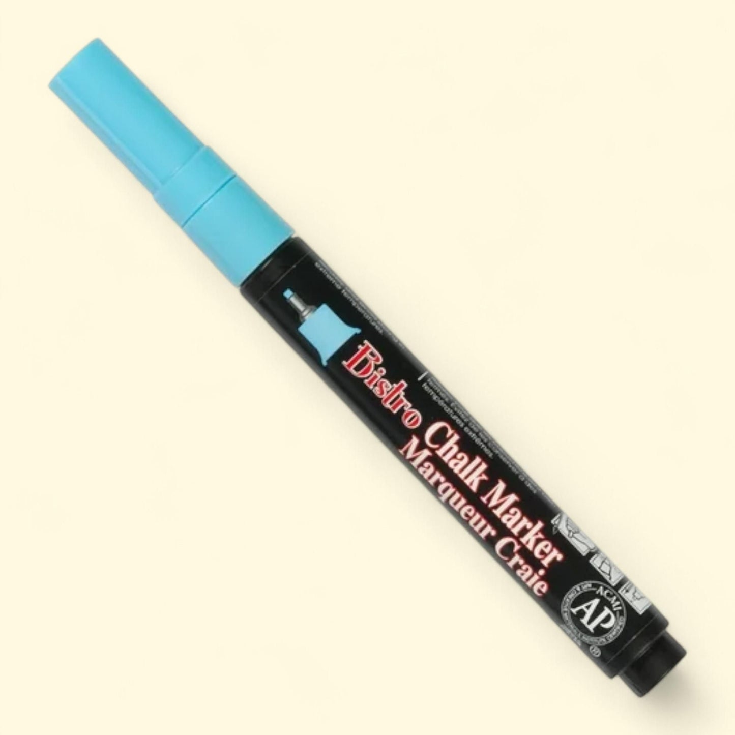 Marvy Uchida Chalk Marker, Extra Fine Point, Baby Blue, 1 Pack — authentic US product shipped worldwide by Treatspree